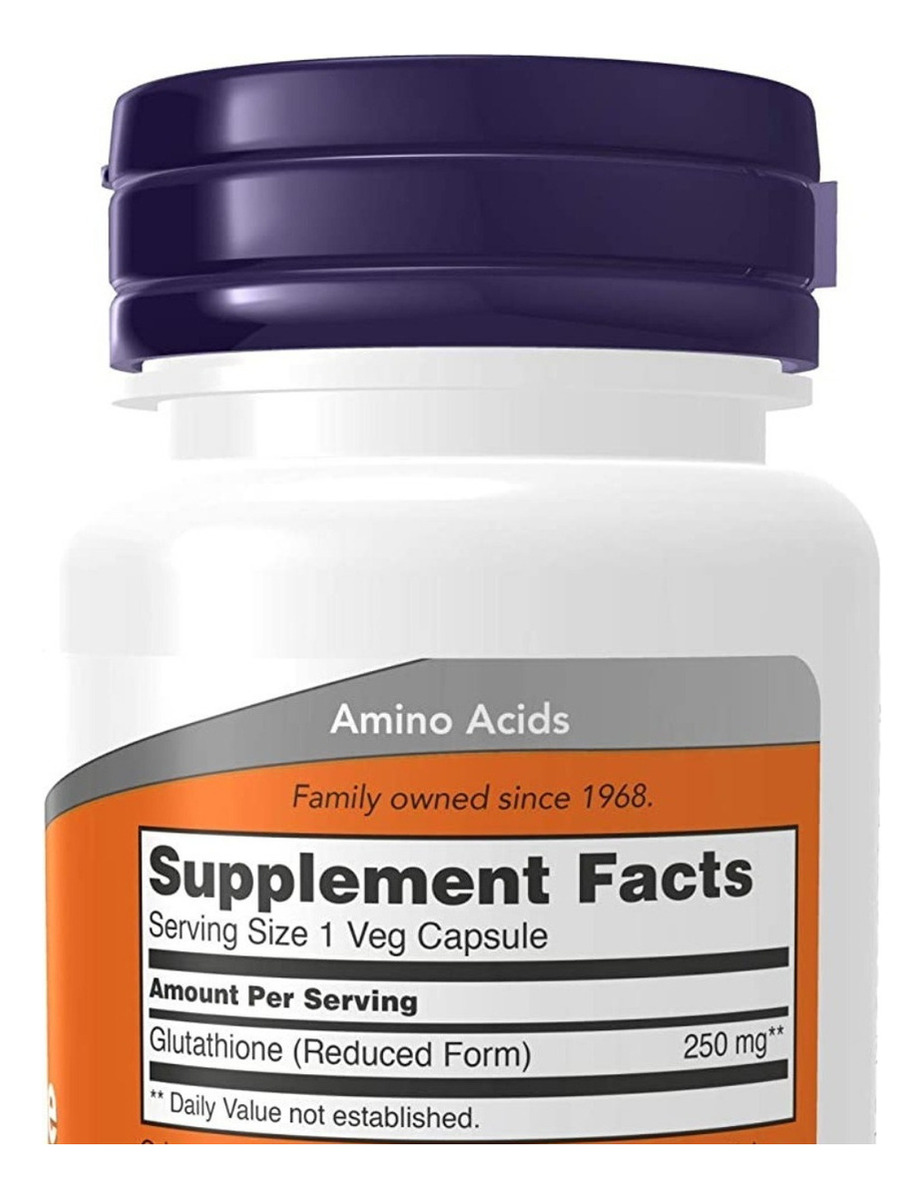 Salud y Equipamiento Médico - Glutation 60 Cap 250 Mg Now - Unidad 1