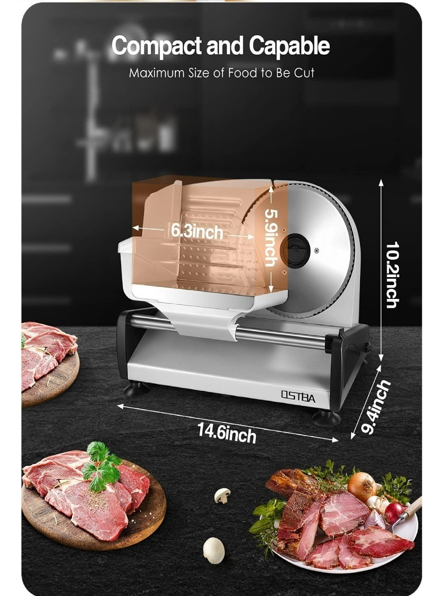 Salud y Equipamiento Médico - Tajadora Cortador Rebanador Carnes Fria Queso Jamon Oferta 5