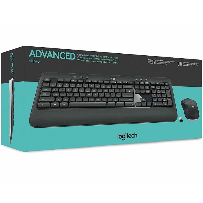 computadoras y laptops - TECLADO MOUSE LOGITECH MK540 ESPAÑOL USB WIRELESS RECEIVER 2.4GHZ WIRELESS 0