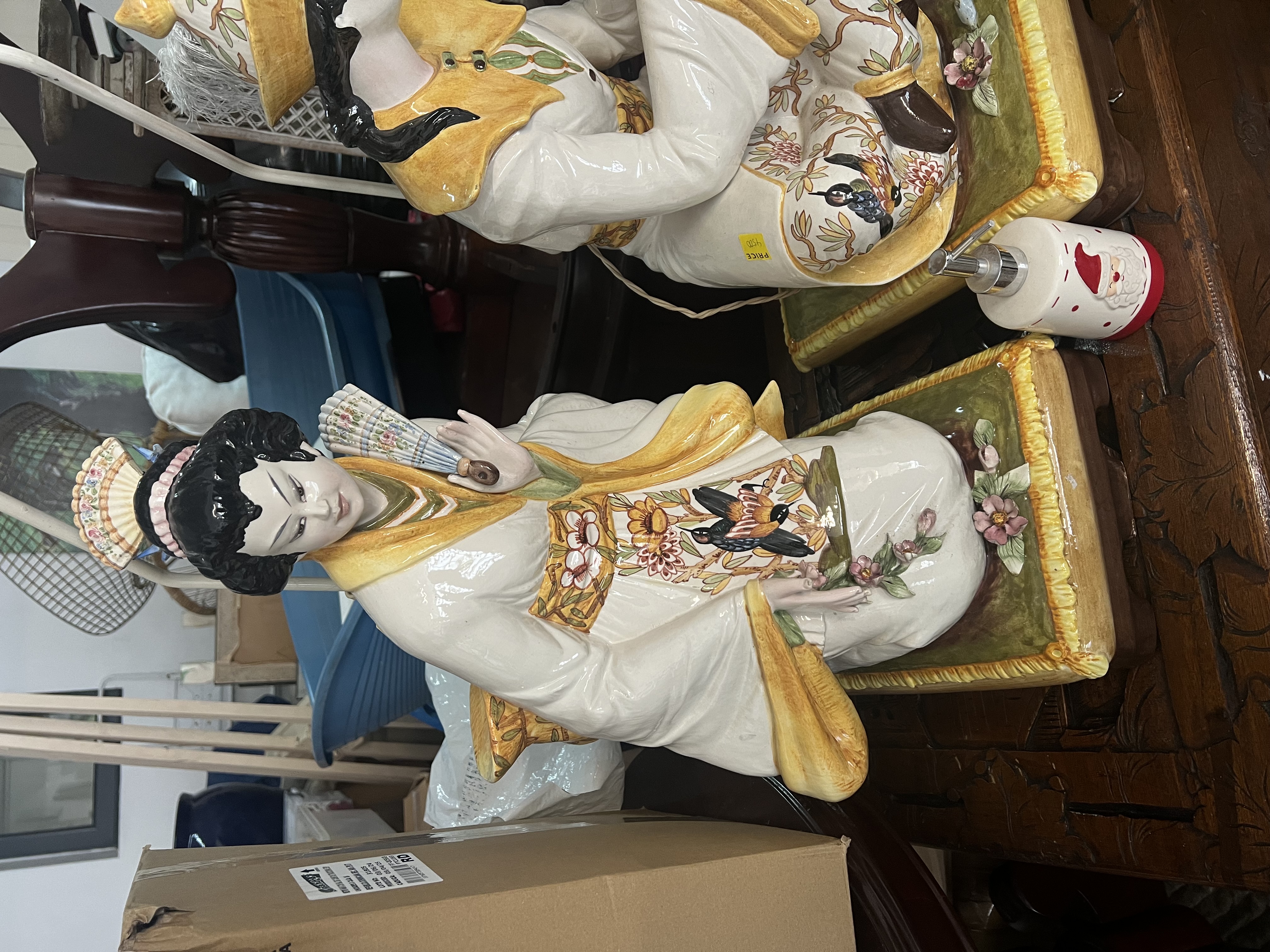 decoración y accesorios - Lámparas de colección japonesa en porcelana 1