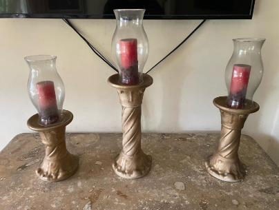 decoración y accesorios - Juego de Candelabros con Vela 0