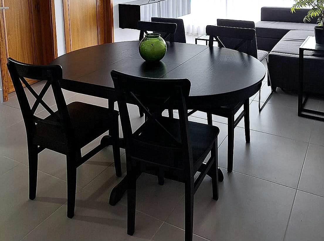 muebles y colchones - Juego de 4 Sillas de Comedor Estilo Clásico Moderno 1
