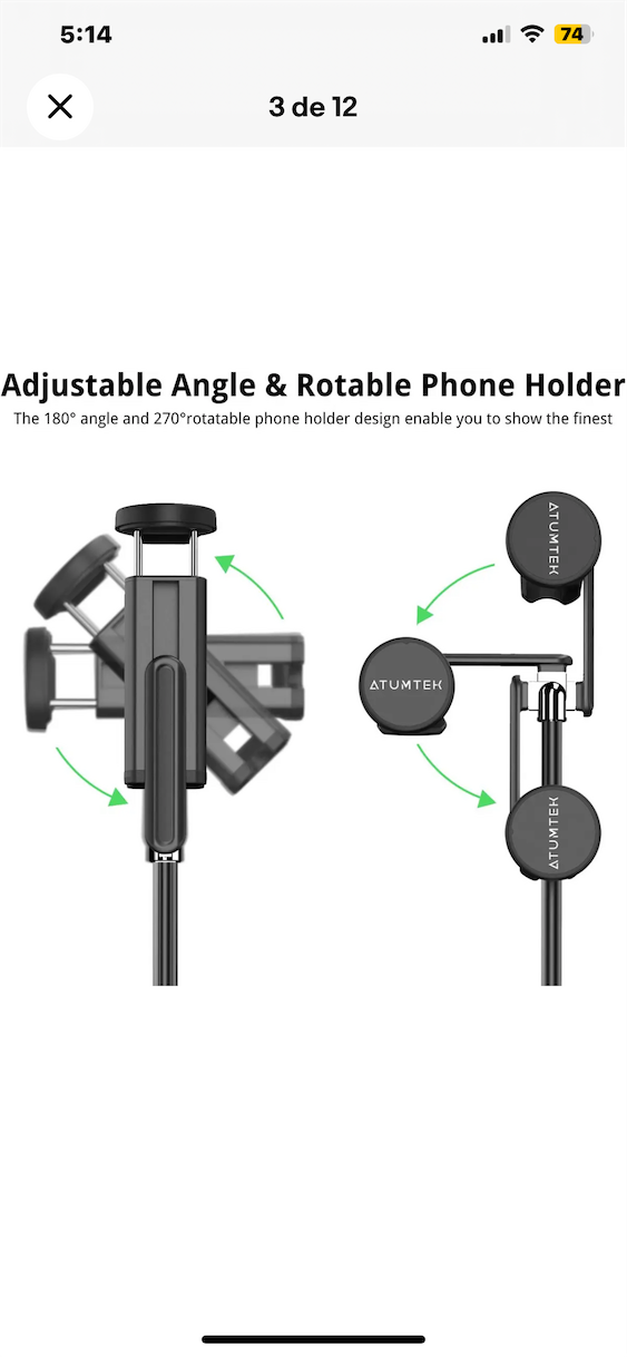 accesorios para electronica - Trípode estabilizador bluetooth  4