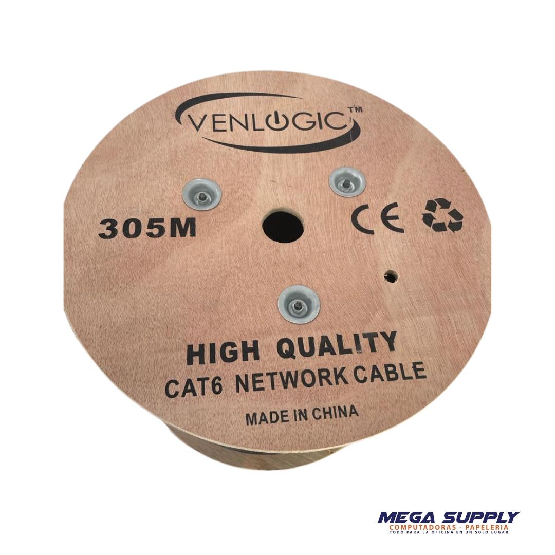 computadoras y laptops - Cable De Red Venlogic EXTERIOR  Cat 6 – Exteriores 1000 Pies CATEGORIA 6 0