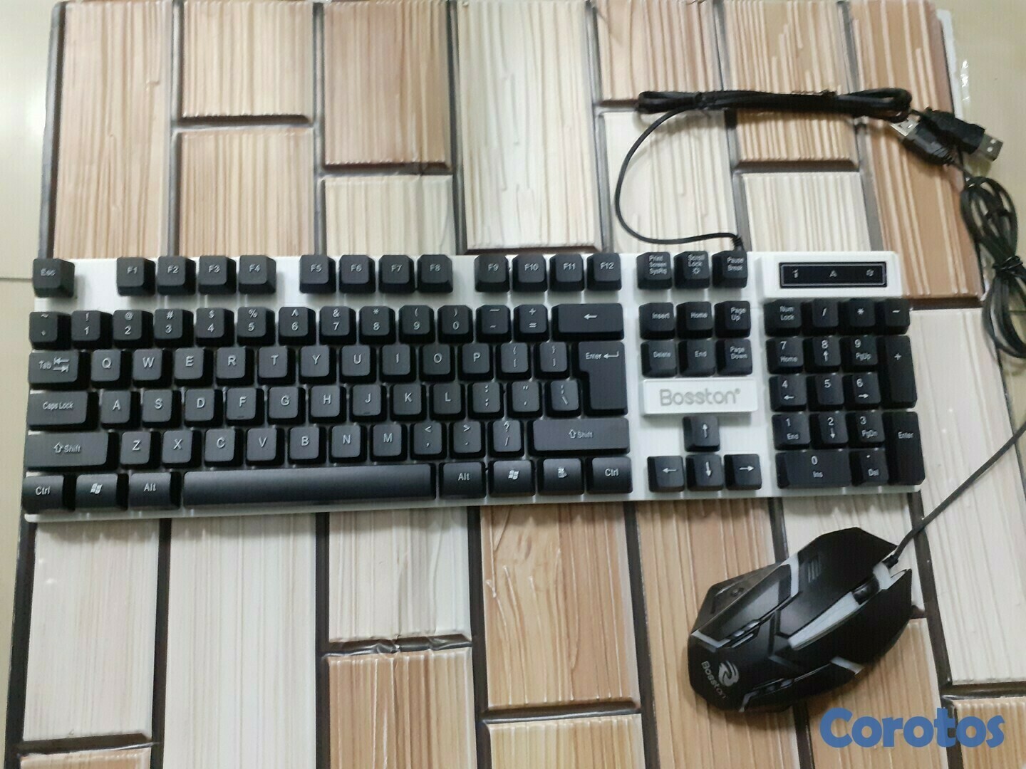 celulares y tabletas - Teclado y Mouse Gamer Bosston 8310 Retro iluminado 4