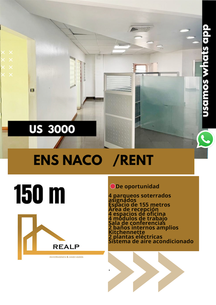 oficinas y locales comerciales - Oficina corporativa naco  0