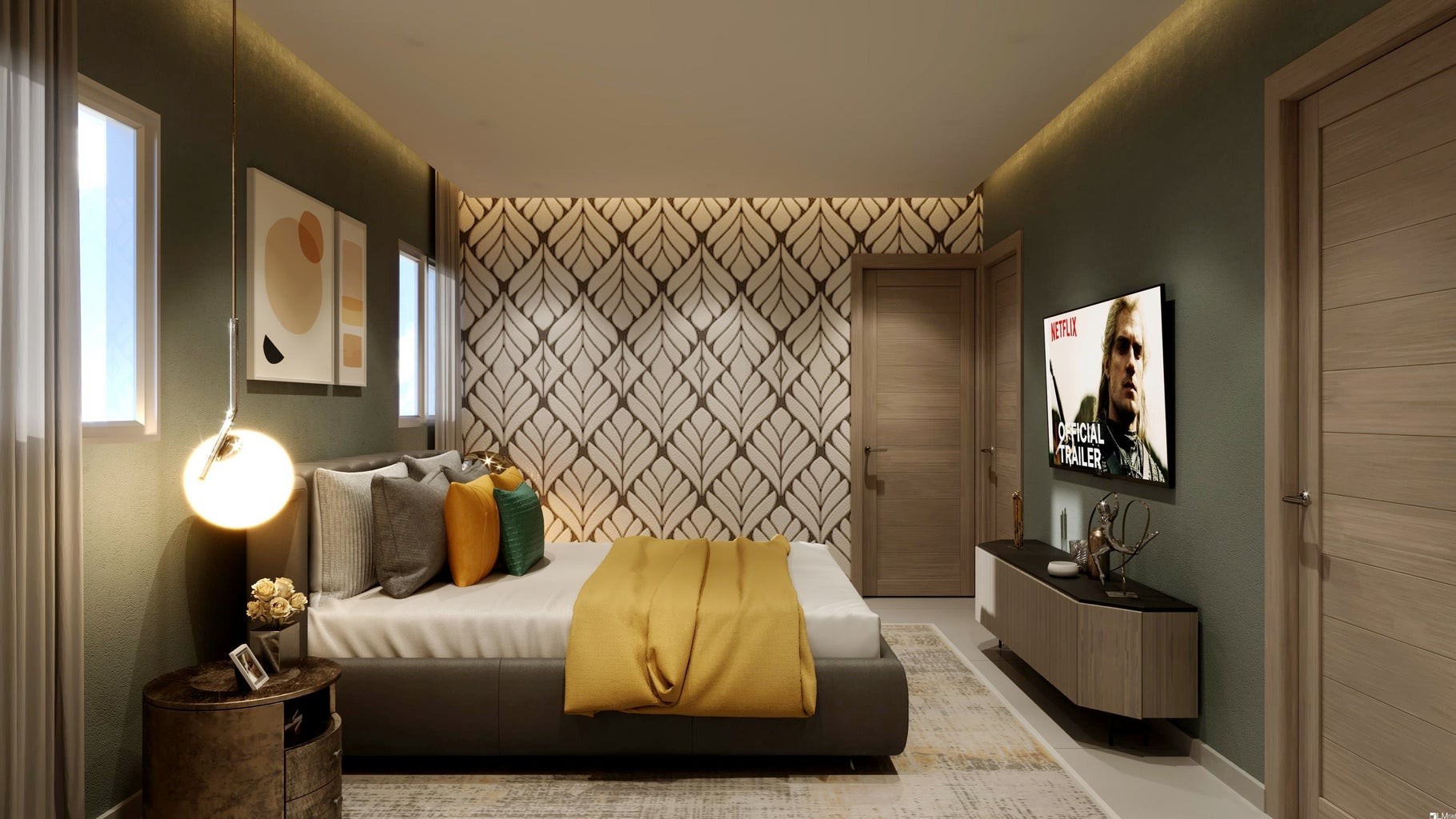 apartamentos - Apartamento con amplio lobby de dos habitaciones en Naco 8