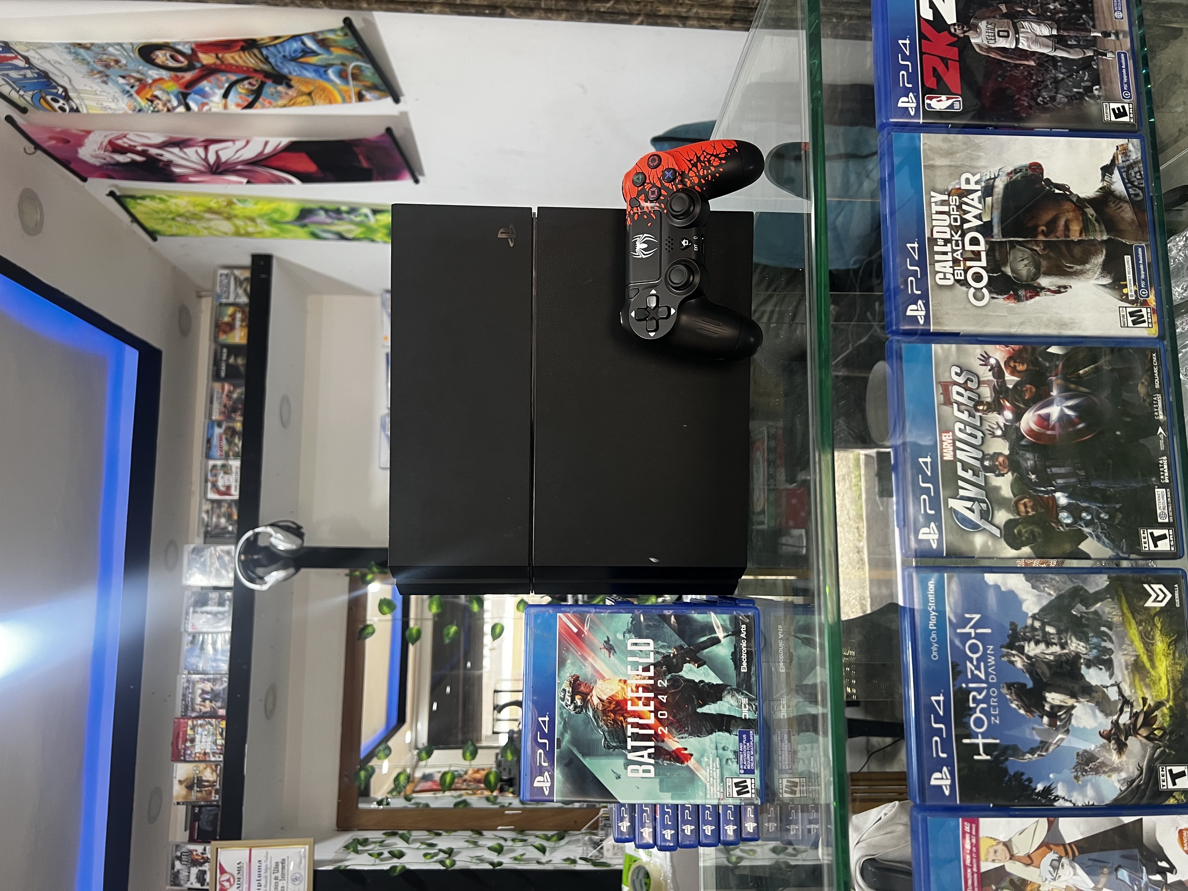 consolas y videojuegos - ps4 con control version Spider-Man + juegos digitales y garantía  0