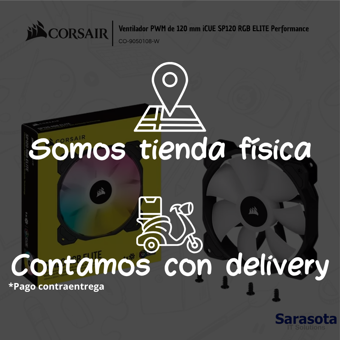 accesorios para electronica - Corsair Ventilador PWM de 120 mm iCUE SP120 RGB EL 3