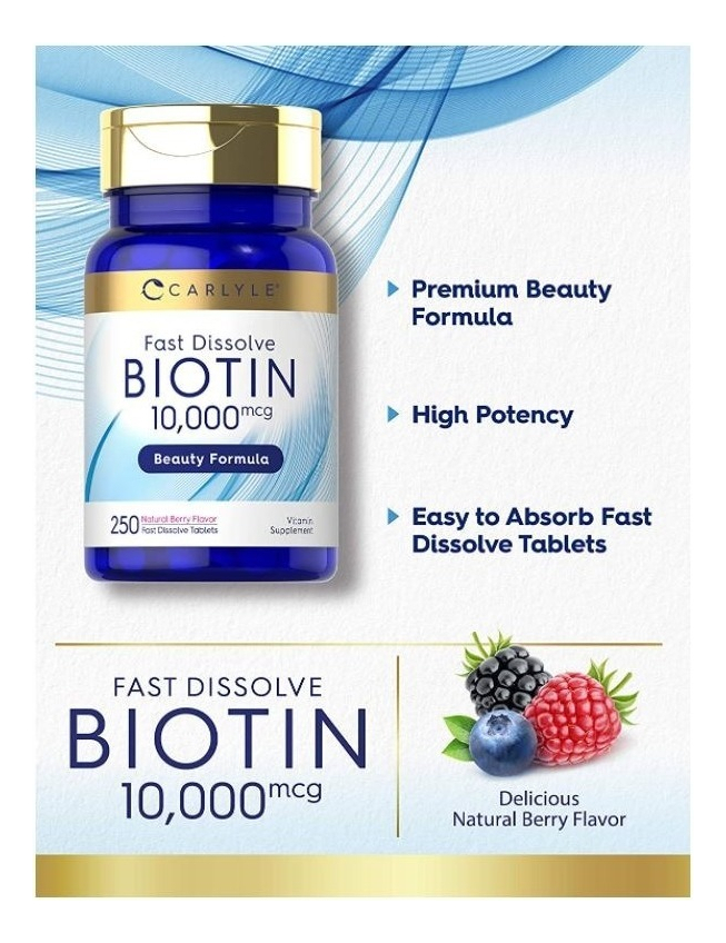 Salud y Equipamiento Médico - Biotina | 10000 Mcg | 250 Uds 3