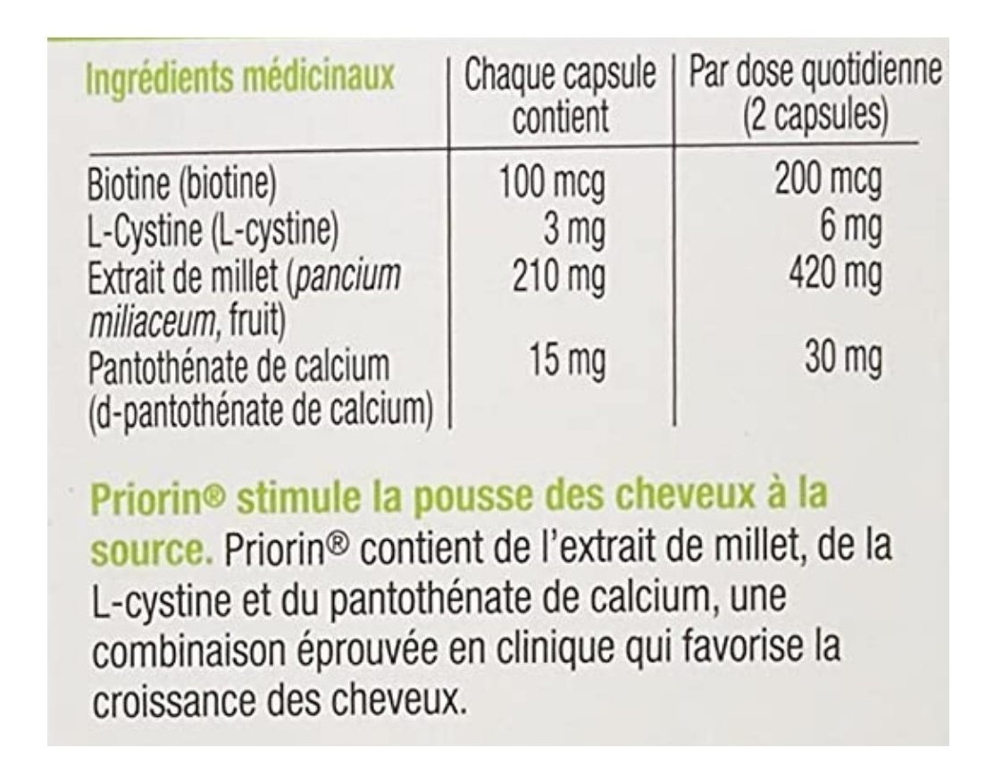 Salud y Equipamiento Médico - Priorin Para El Cabello 60 Caps 3