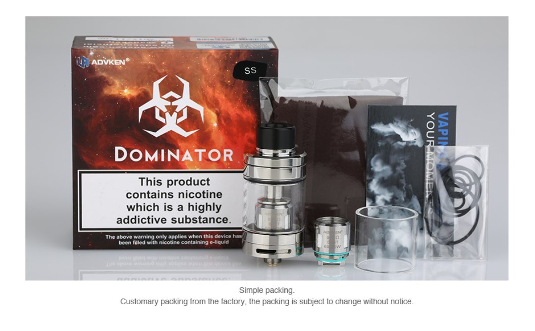 hobby y coleccion - Advken Dominator Subohm Tanque 4,5 Ml Vape Vaper Electronico 1