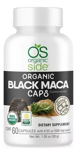 Salud y Equipamiento Médico - Os Organic - Maca Negra 60cps 0