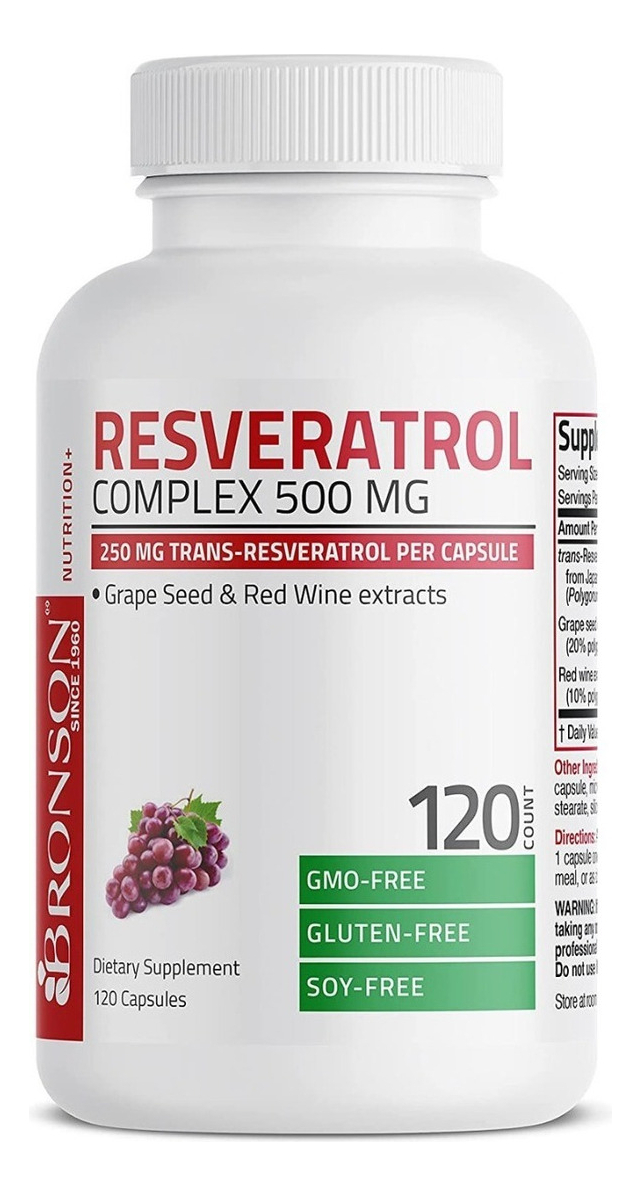 Salud y Equipamiento Médico - Resveratrol 500 Complex 120 capsulas 0
