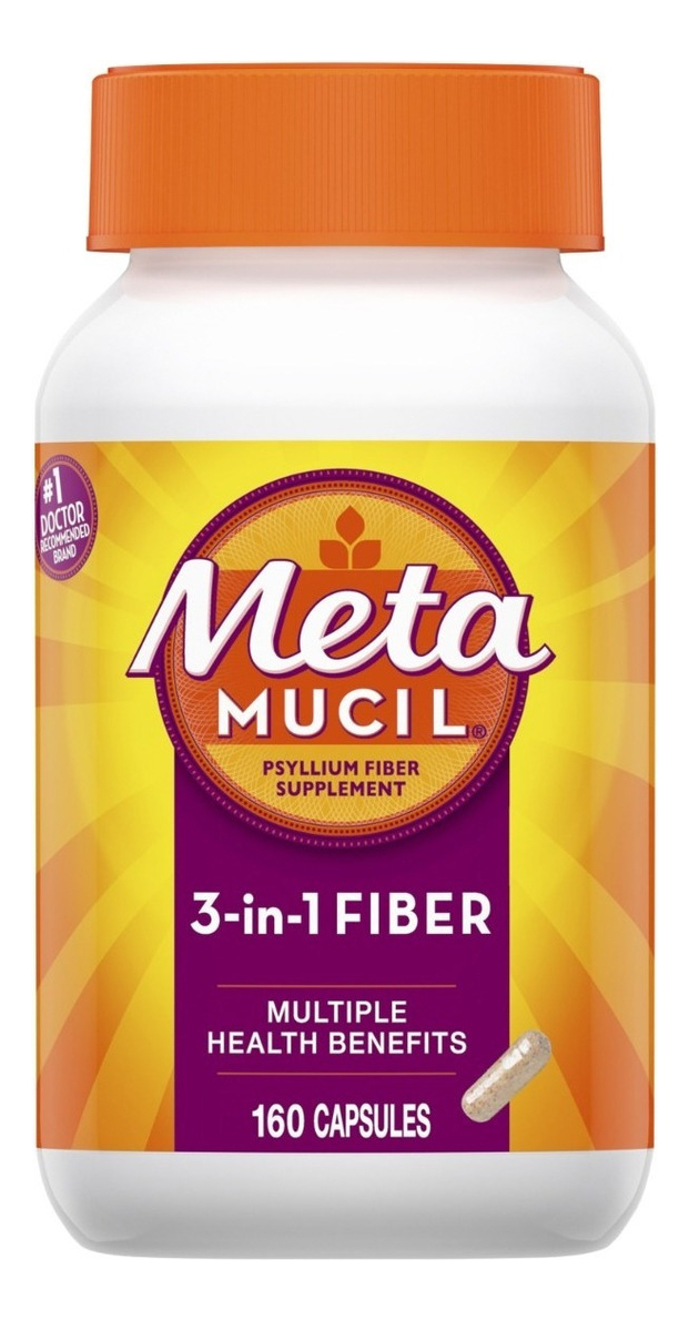 Salud y Equipamiento Médico - Metamucil 3 En 1 Suplemento De Fibra 160 Capsulas 0