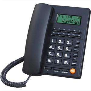 celulares y tabletas - Teléfono fijo de escritorio con cable y botón grande para Family Office y Hotel 2