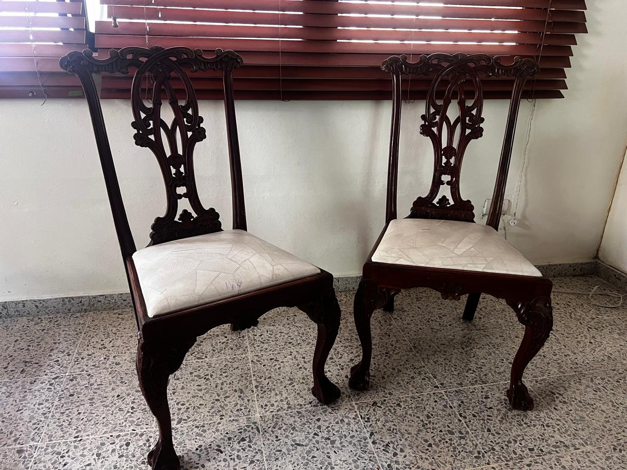 muebles y colchones - Sillas en caoba 1