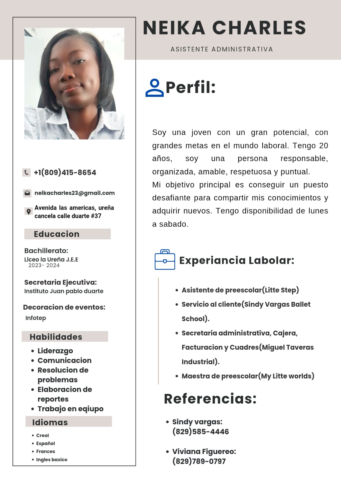candidatos - Busco empleo de secretaria, cajera, asistente, servicio al cliente 