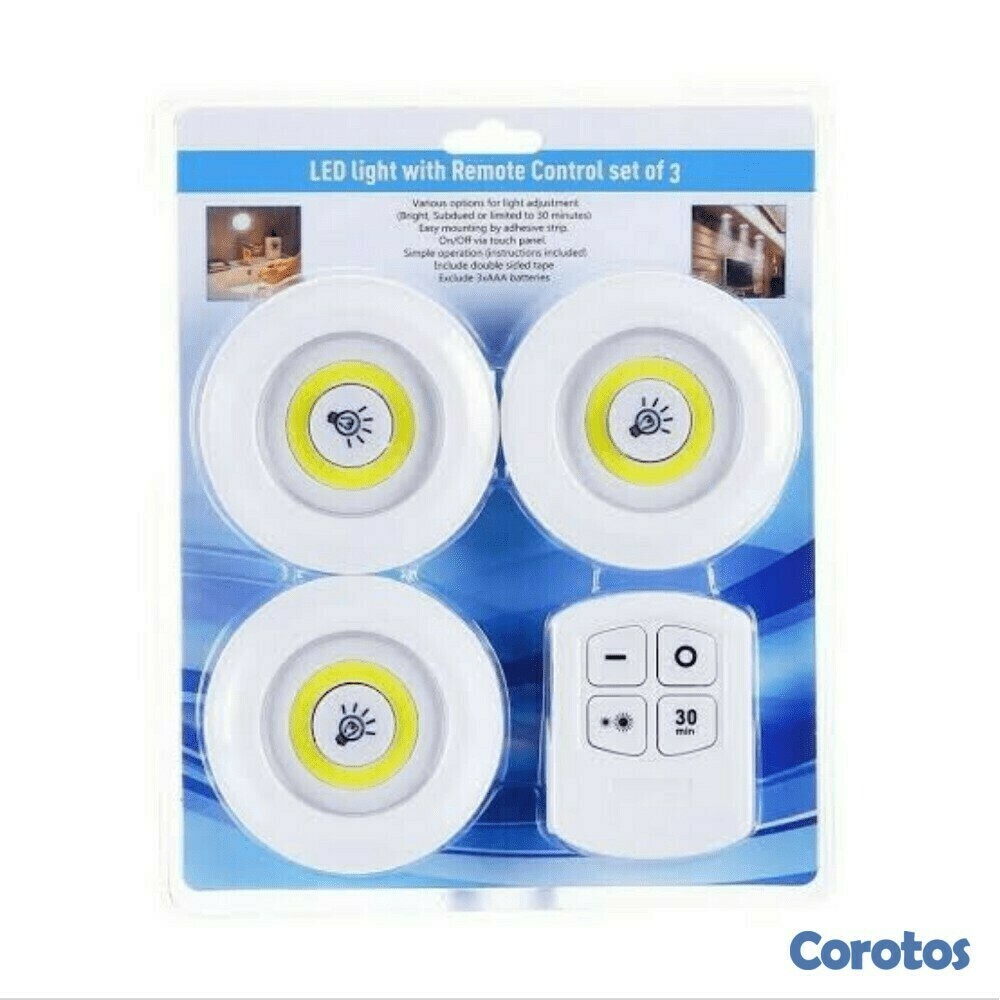 decoración y accesorios - LUZ LED CON CONTROL REMOTO JUEGO DE 3 ZDWJ-210 2