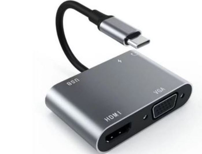 otros electronicos - Adaptador 5 en 1 HDMI VGA 4K 0
