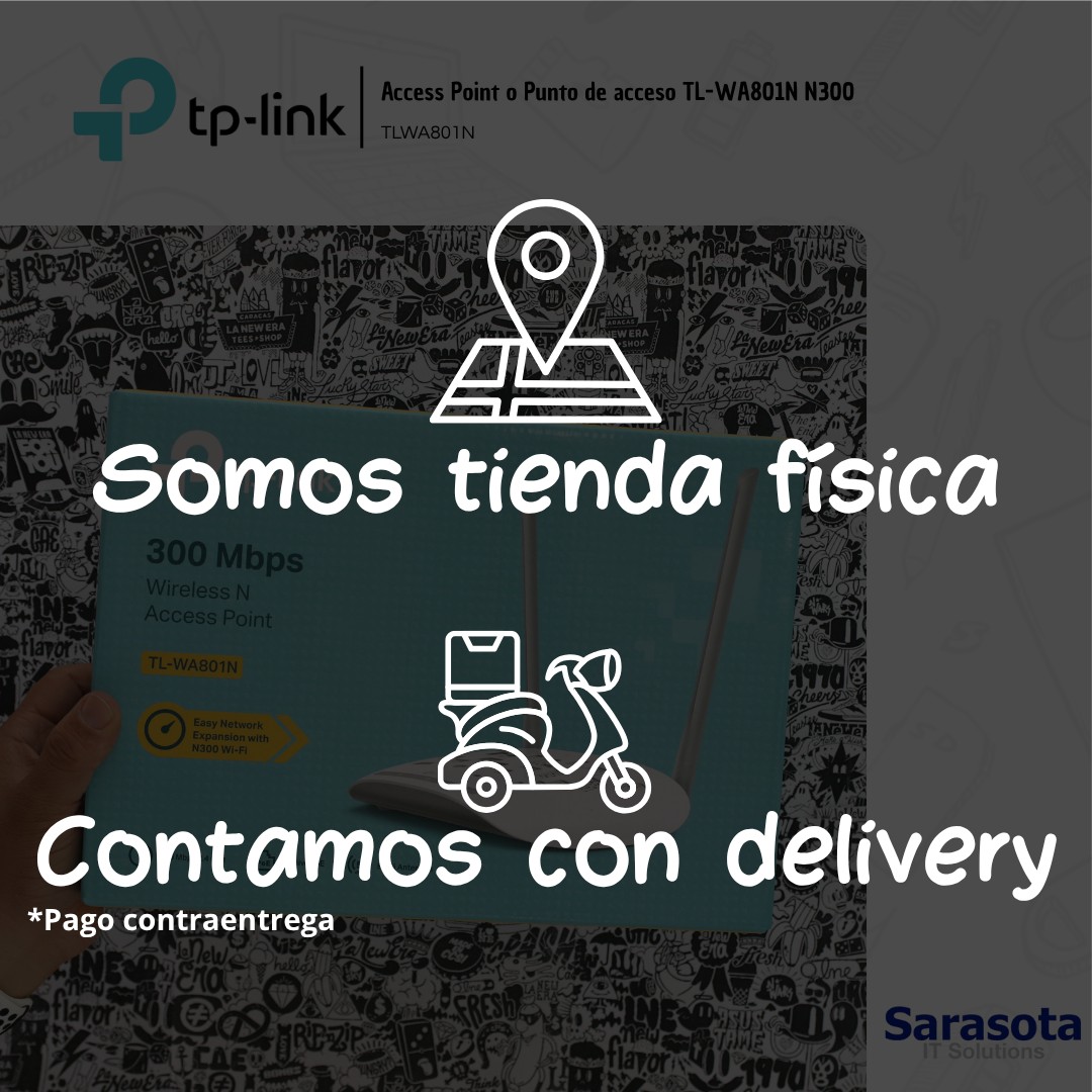 accesorios para electronica - TP-Link Access Point TL-WA801N N300 Poe 3