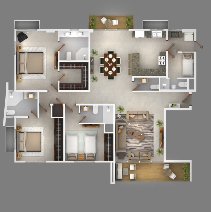 apartamentos - APARTAMENTOS DE VENTA EN LOS JARDINES, SANTIAGO 4