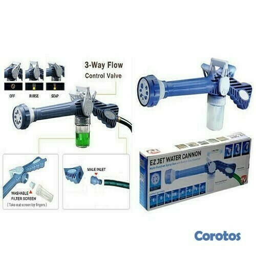 herramientas, jardines y exterior - Pistola para manguera de agua con 8 salidas HG-265  2