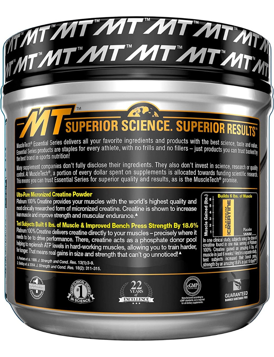 Salud y Equipamiento Médico - Creatine Muscletech 400 Grs 1