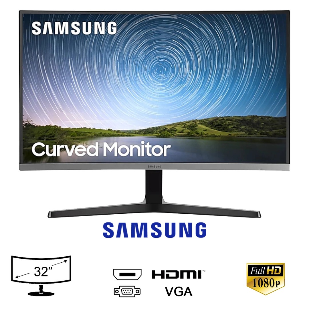 computadoras y laptops - MONITOR SAMSUNG CURVO 32 pulgadas FHD (1920 X 1080) 1500R, 75 HZ, 4MS,  0