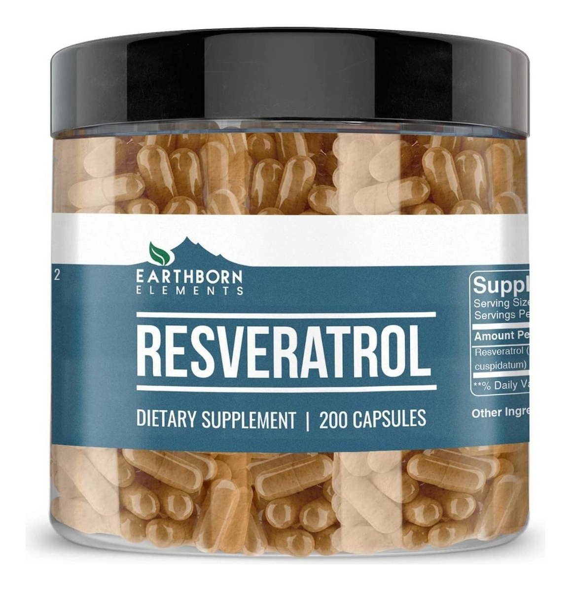 Salud y Equipamiento Médico - Earthborn Resveratrol 200 capsulas 0