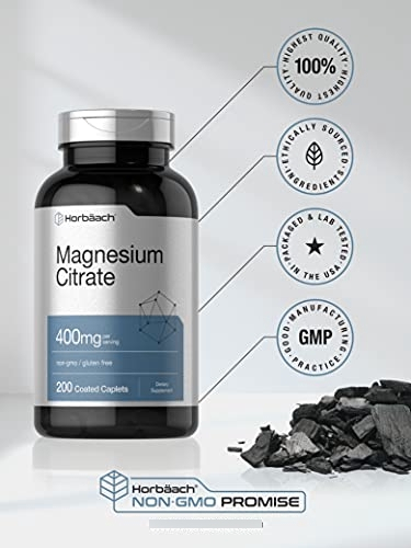 Salud y Equipamiento Médico - Citrato De Magnesio 400 Mg 200 Cap Horbaach 3