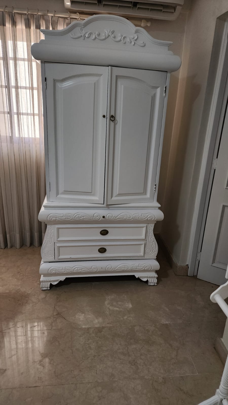 muebles y colchones - Juego habitación completo en caoba en blanco