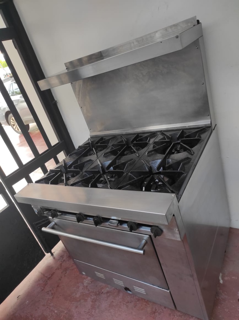 equipos profesionales - Estufa industrial de 6 hornillas 2