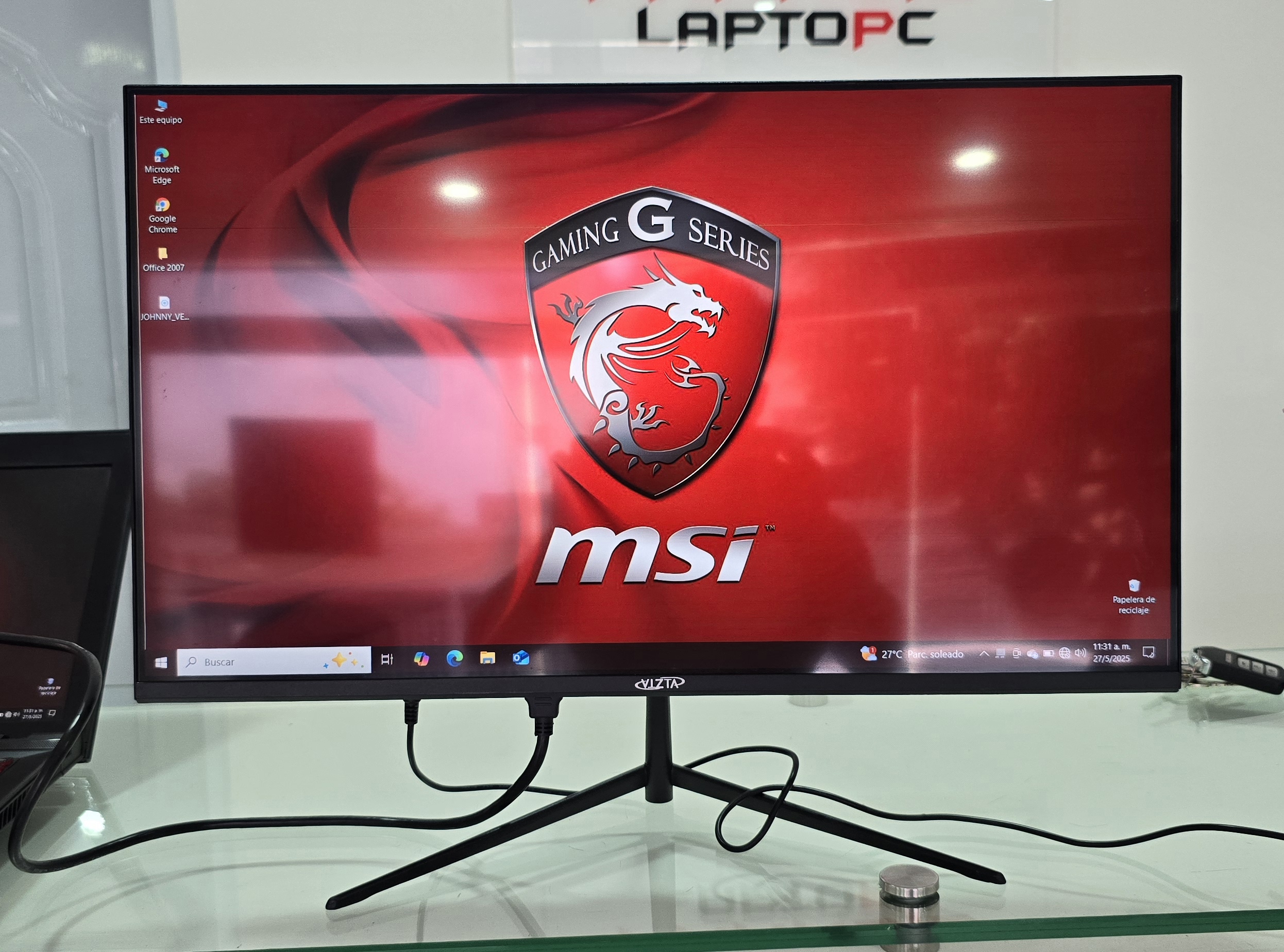 computadoras y laptops - Monitor Aztra 24 Pulg Sin Bordes trae Bocinas 