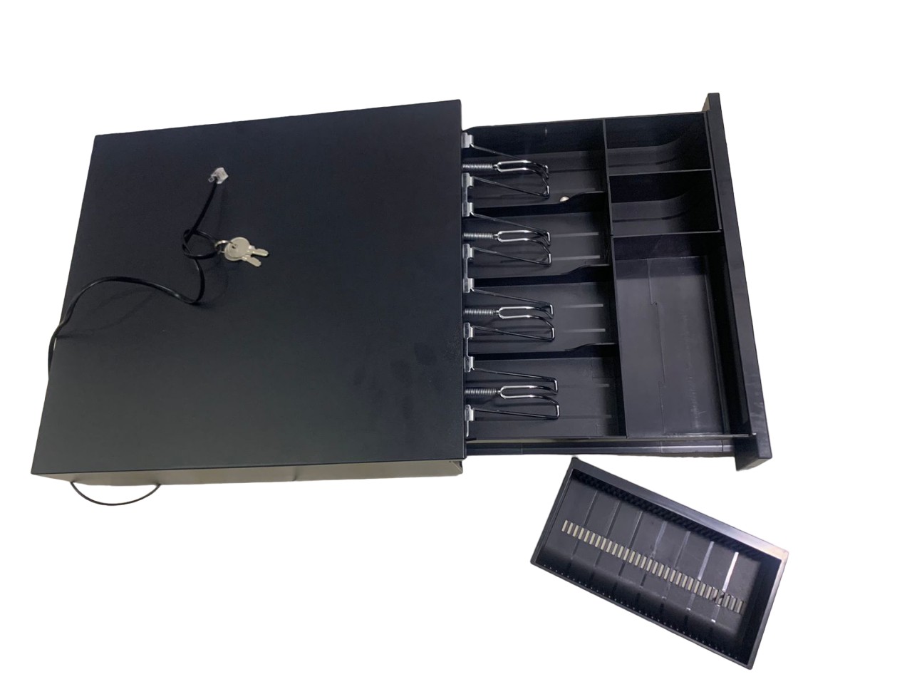 equipos profesionales - Cash Drawer - Cajon de dinero de 4 billetes y 3 compartimientos para monedas 1