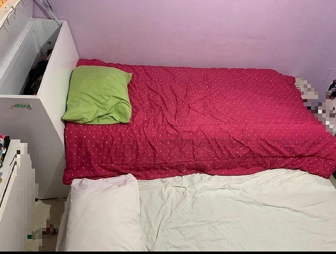 muebles y colchones - Cama twin, Blanca, Caoba, Espaldar con Almacenaje 2