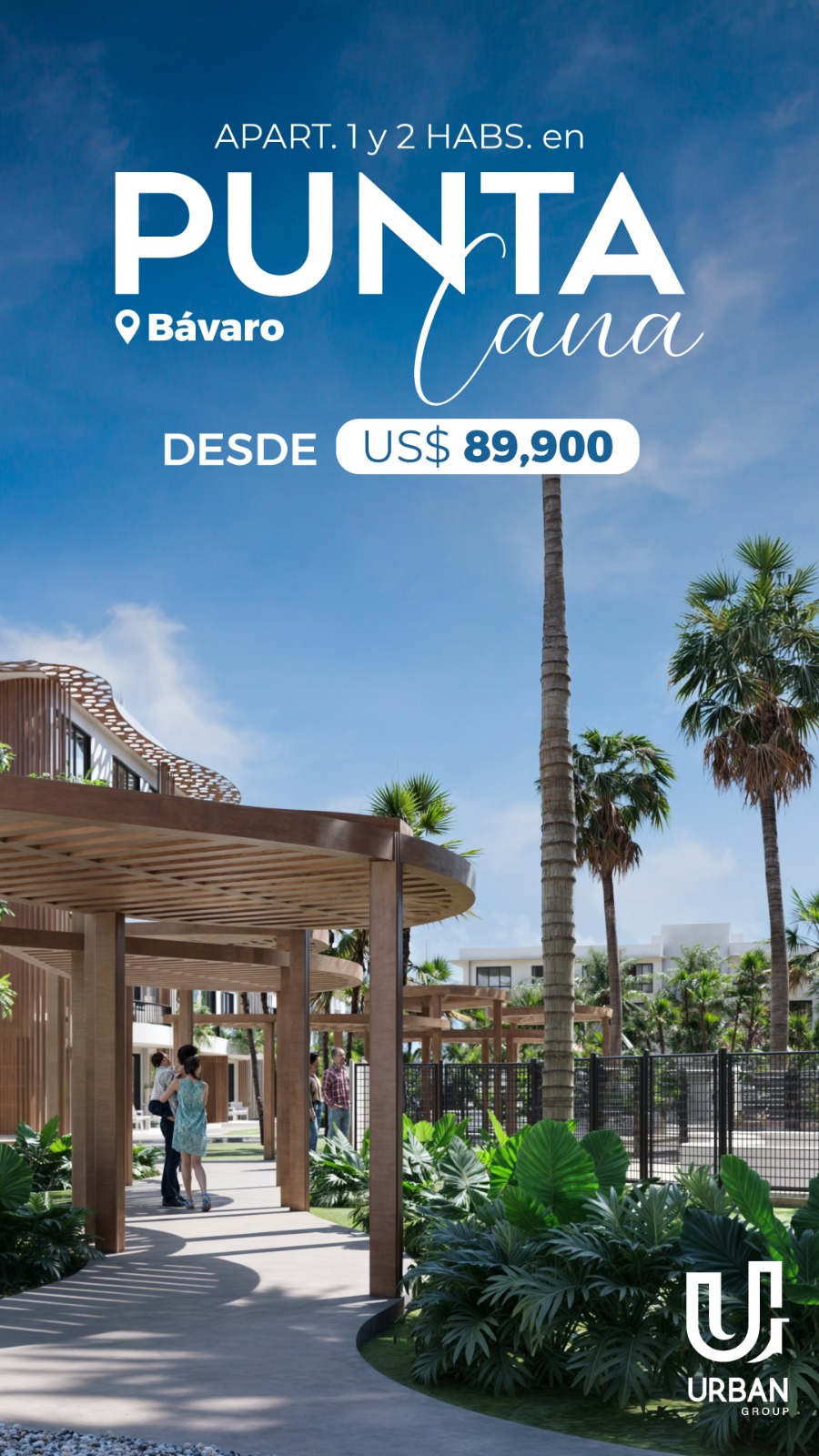 casas vacacionales y villas - APARTAMENTOS DE 1 Y 2 HABITACIONES EN PUNTA CANA. 4