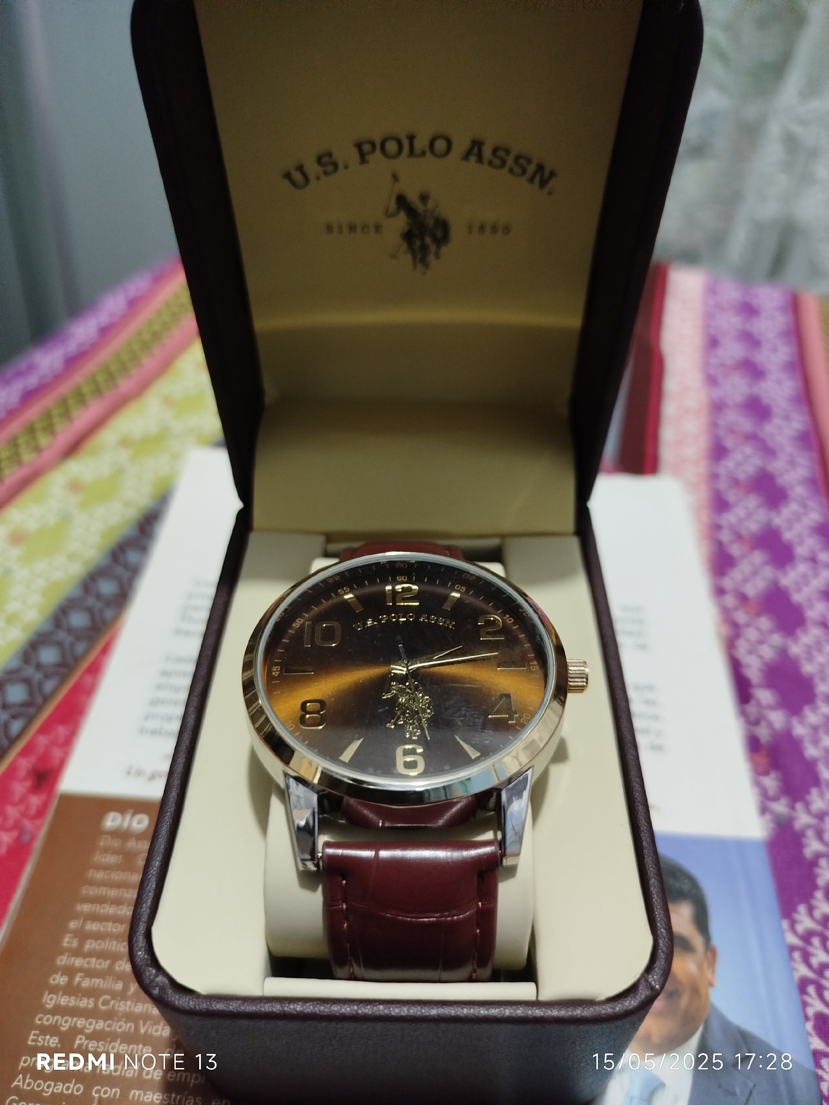 joyas, relojes y accesorios - reloj Polo original en su caja código QR para escanear 0