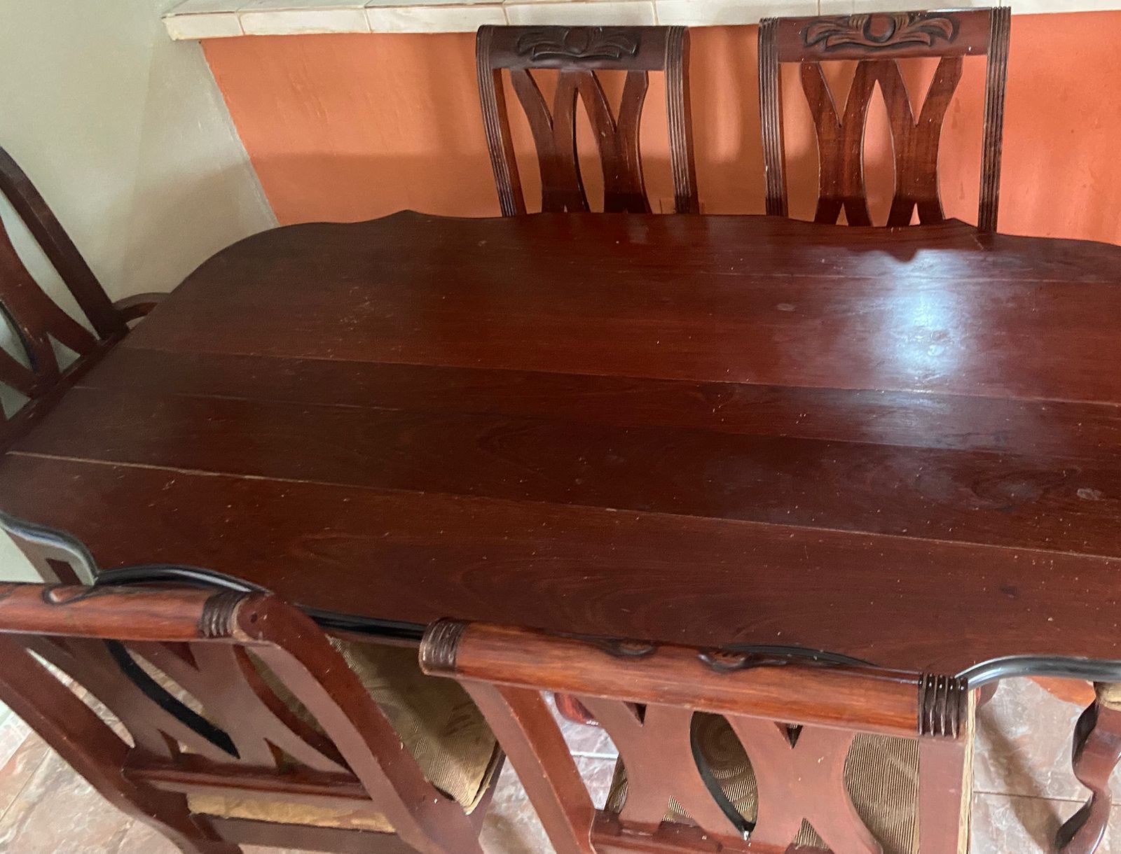 cocina - COMEDOR CAOBA 100% 6 SILLAS 7