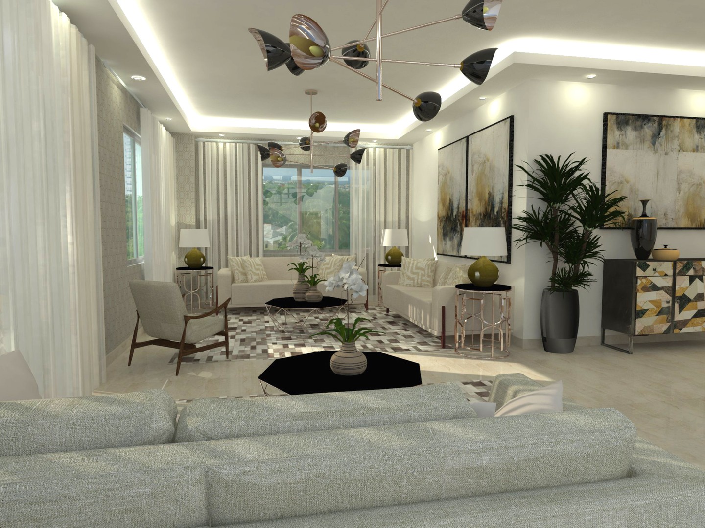 apartamentos - APARTAMENTO DE 3 HABITACIONES, SECTOR CACICAZGOS, PISCINA, GYM, BAR. 3