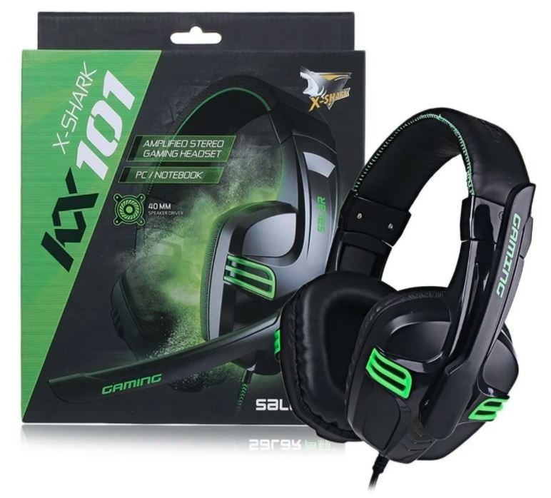 otros electronicos - Audifonos con Microfono KX 101 SHARK Headset Auriculares Gamin Gamer PC cascos 3