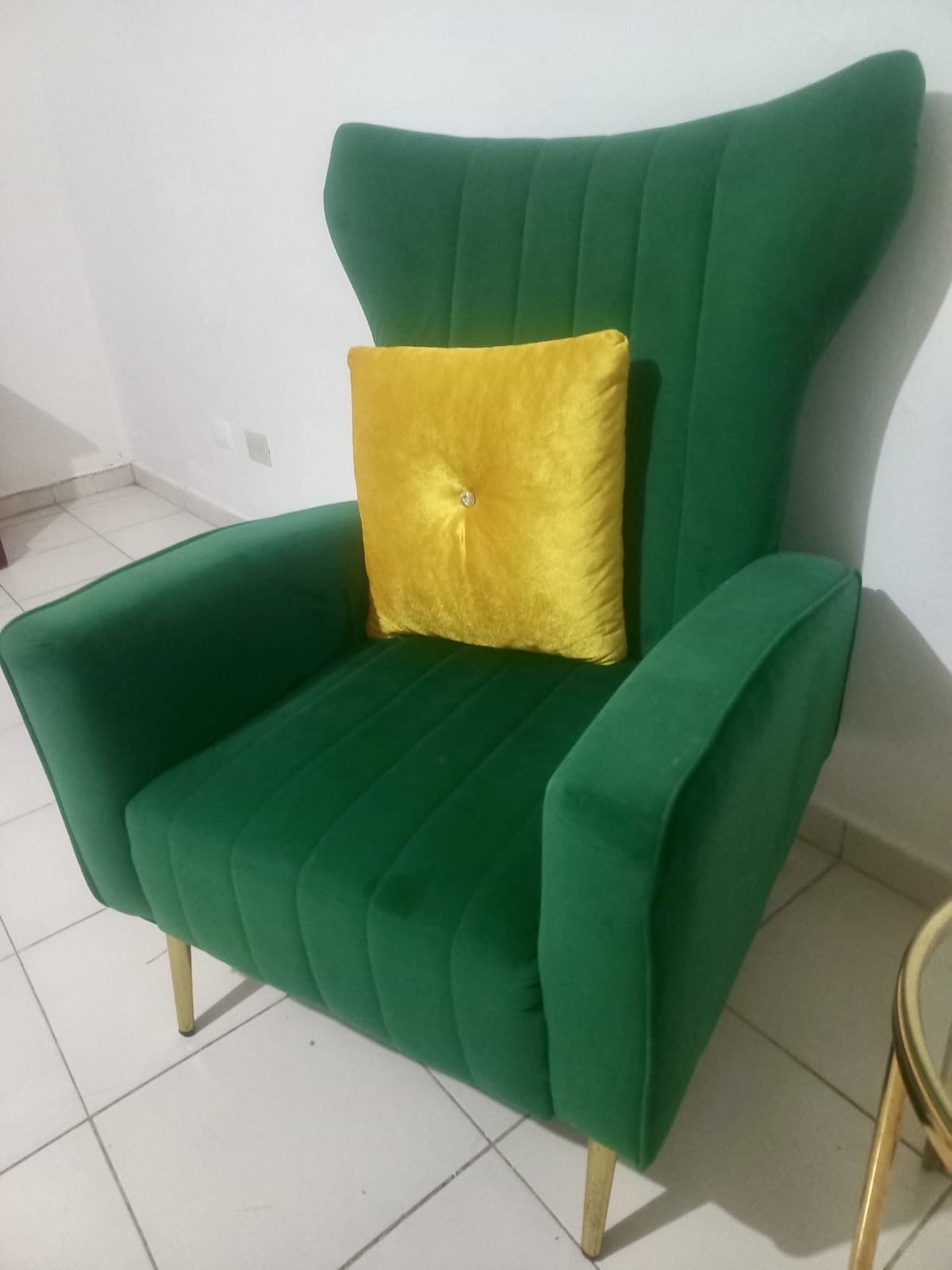 decoración y accesorios - 2 butacas verdes 10,000 pesos negociables 