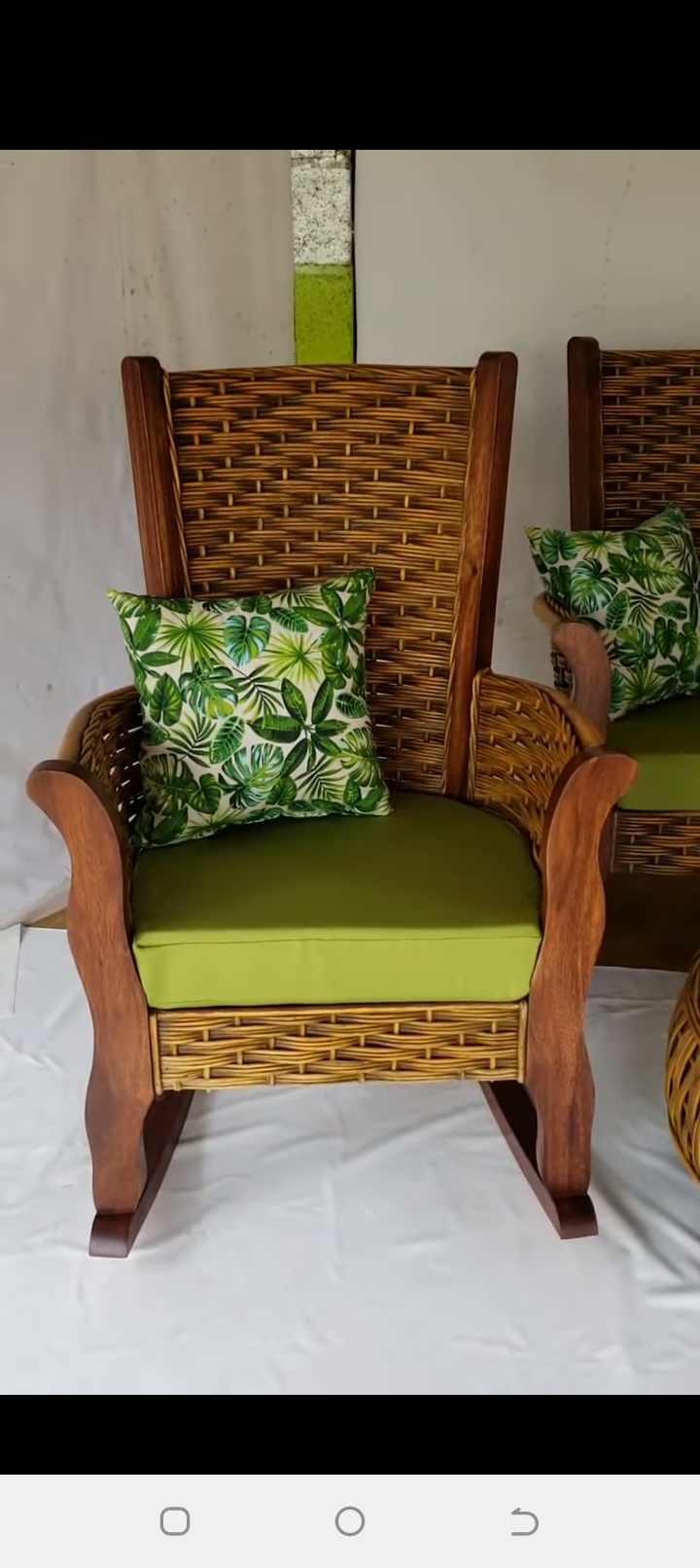 muebles y colchones - se vende hermoso juego de mesedora  0