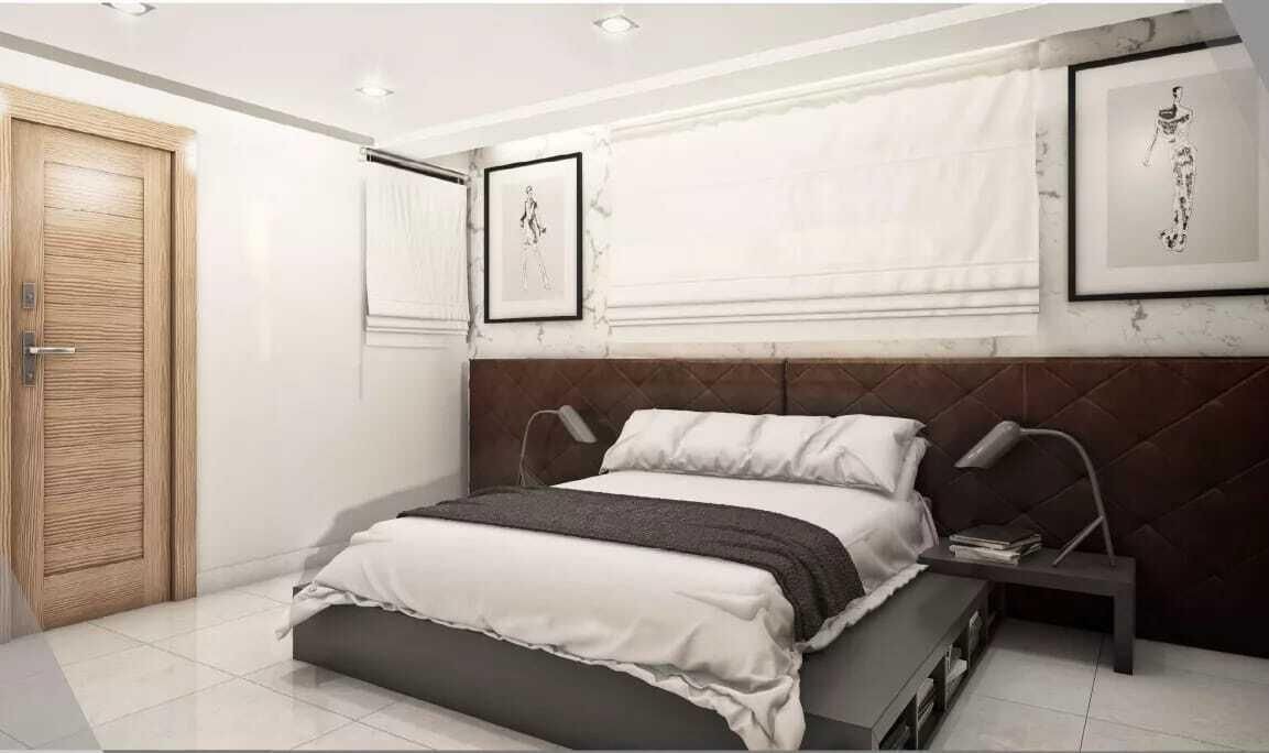 apartamentos - Apartamento en venta en torre de 10 niveles, 2 hab con baño, cuarto de servicio. 3