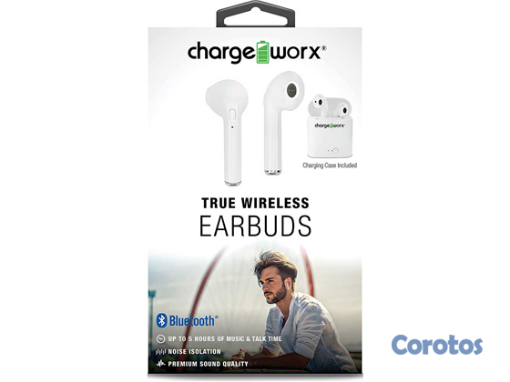 computadoras y laptops - AUDIFONO CON MICROFONO CHARGEWORX EARPODS, BLANCO (CX9021WH) 1