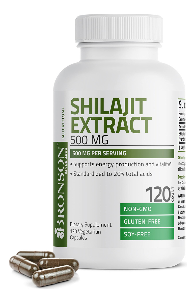 Salud y Equipamiento Médico - Extracto De Shilajit 500 Mg Energia Y Vitalidad 120 Capsulas