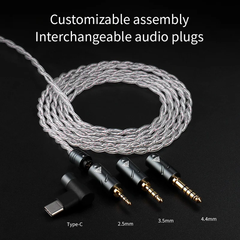 camaras y audio - Cable modular audio c/Mic para gaming QKZ Q7-Max 6