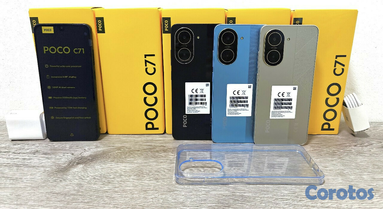 celulares y tabletas - 
REDMI POCO C71 (128GB,12GB RAM) NUEVO DESBLOQUEADO
