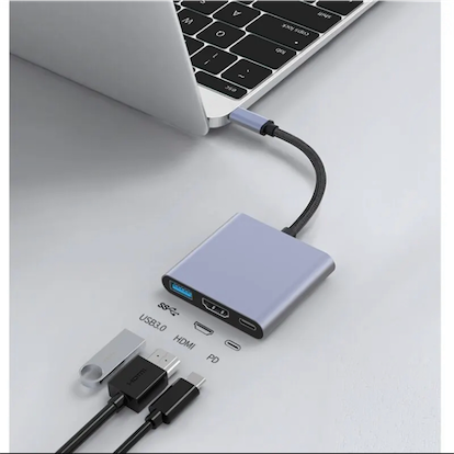 celulares y tabletas -  interfaz tipo-c USB multi-función Hub 3-en-1  4