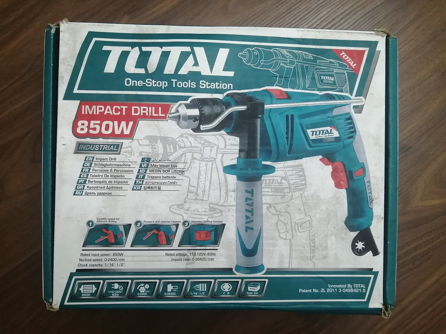 herramientas, jardines y exterior - TALADRO MARTILLO TOTAL 850W
 2